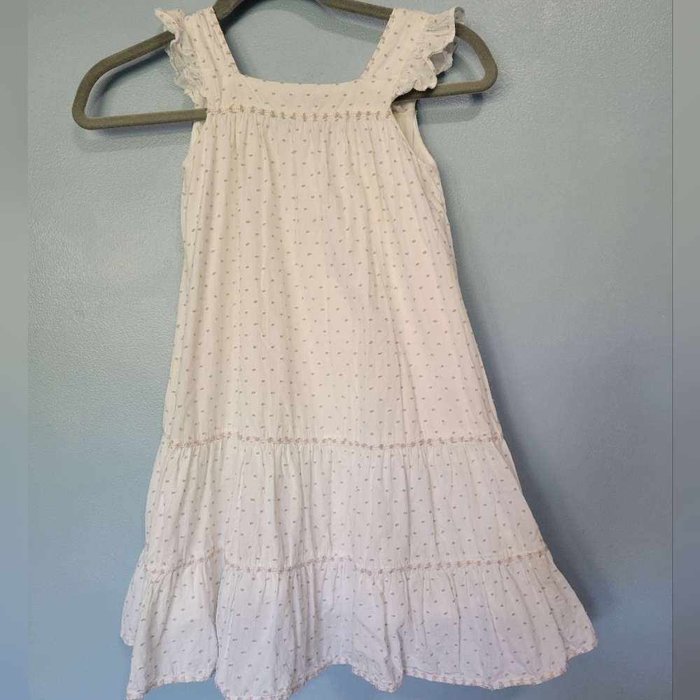 Chateu De Sable Swiss Dot Dress White Size 10?
